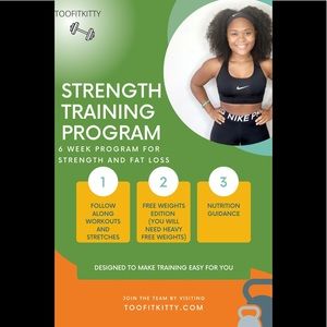 Strength training workout program.